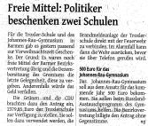 Bericht der Westdeutschen Zeitung vom 12.12.2013